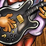 Caricatura de BB king