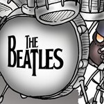 Caricatura dos Beatles