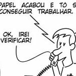 Acabou a folha