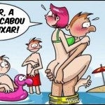 O perigo de transar no mar...