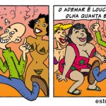 Charges e tirinhas carnavalescas