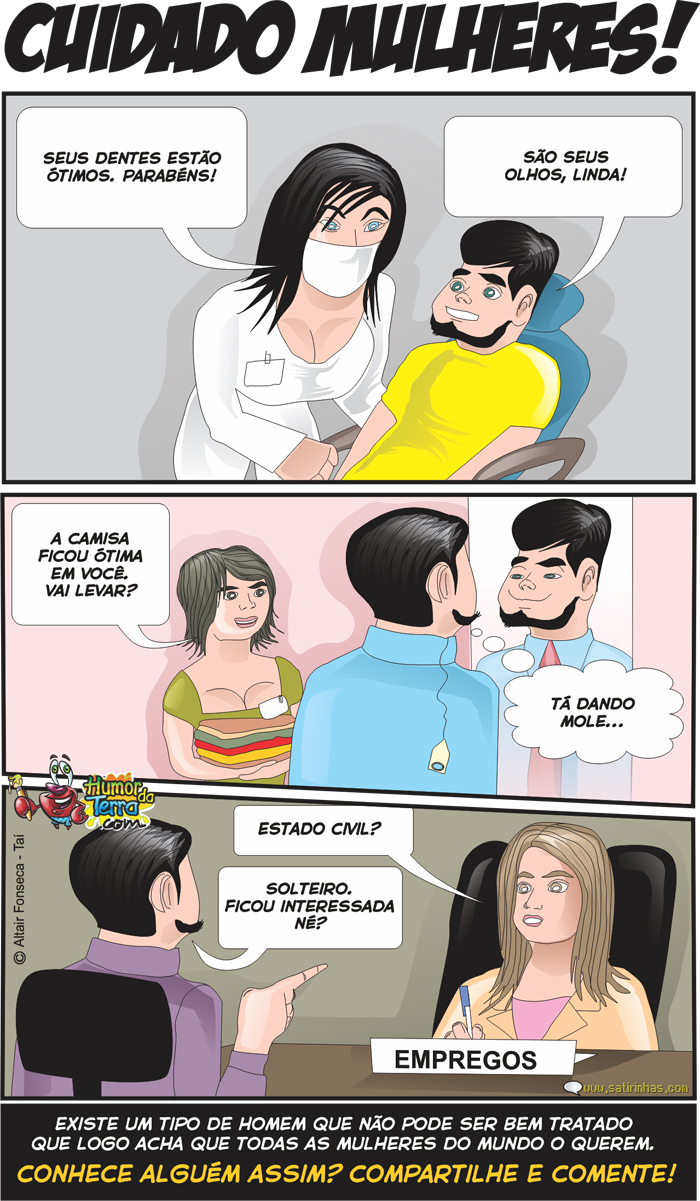 Cuidado com os cafajestes, mulheres!!!