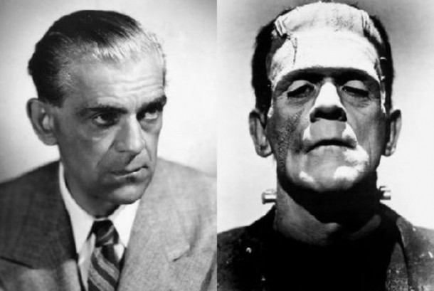 Boris Karloff como Frankenstein