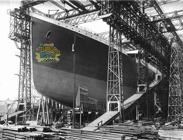 Titanic pronto para o lançamento de 1911