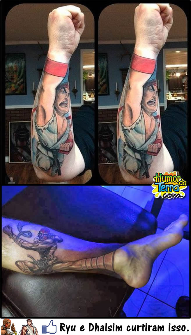 Tatuagens incríveis de Street Fighter II
