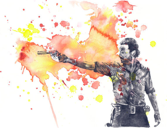 Aquarela-Rick-Grimes