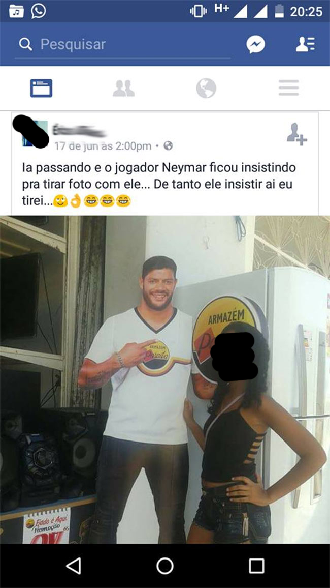 Foto com o Neymar