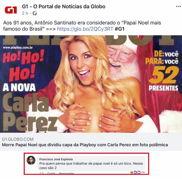 mito nos comentários