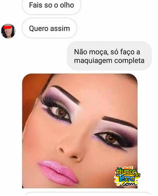 print mulheres discutindo sobre maquiagem