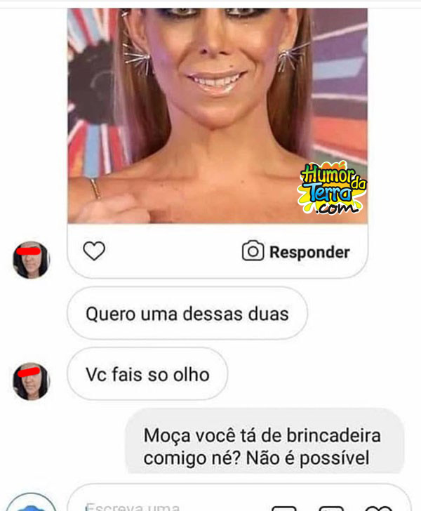 print mulheres discutindo sobre maquiagem