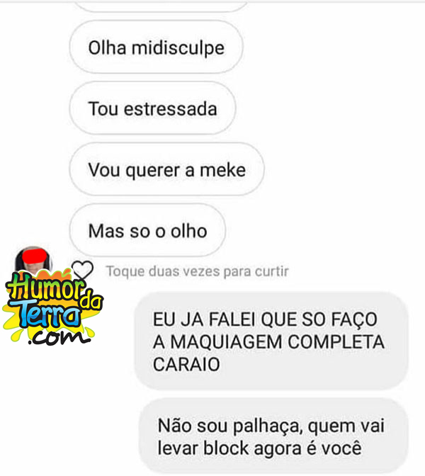 print mulheres discutindo sobre maquiagem