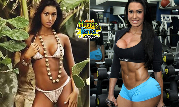 famosos antes e depois da academia