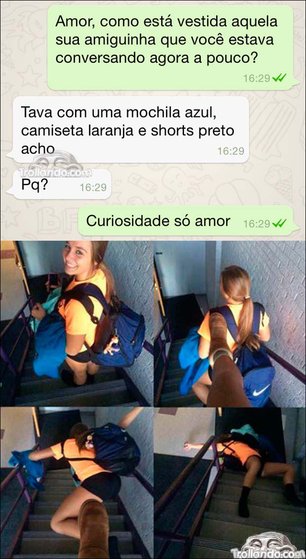 print de whatsapp mostrando namorada ciumenta