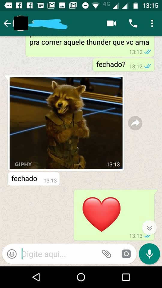 print de whatsapp com regras de convivência