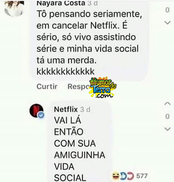 netflix nas redes sociais