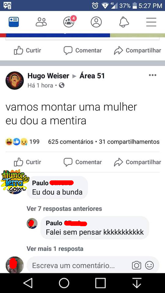 falando besteira nas redes sociais