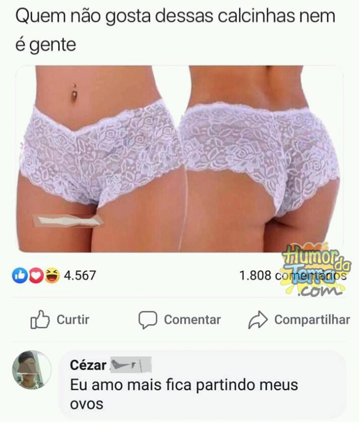 homem que gosta de calcinha