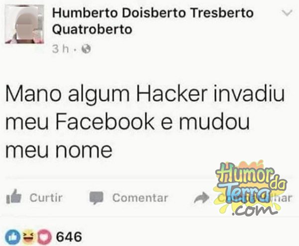 hacker invade facebook e troca nome de usuário