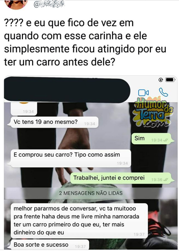 O cara desistiu da namorada por um motivo idiota