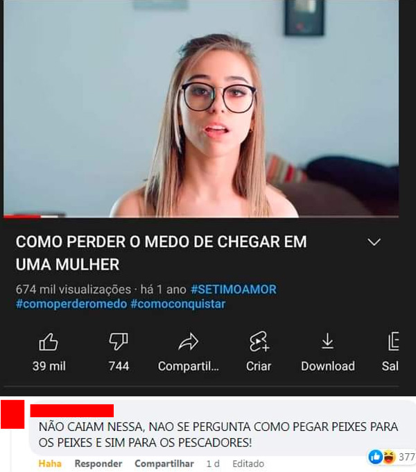 comentário pertinente